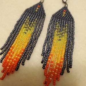 Sunset fringe earrings